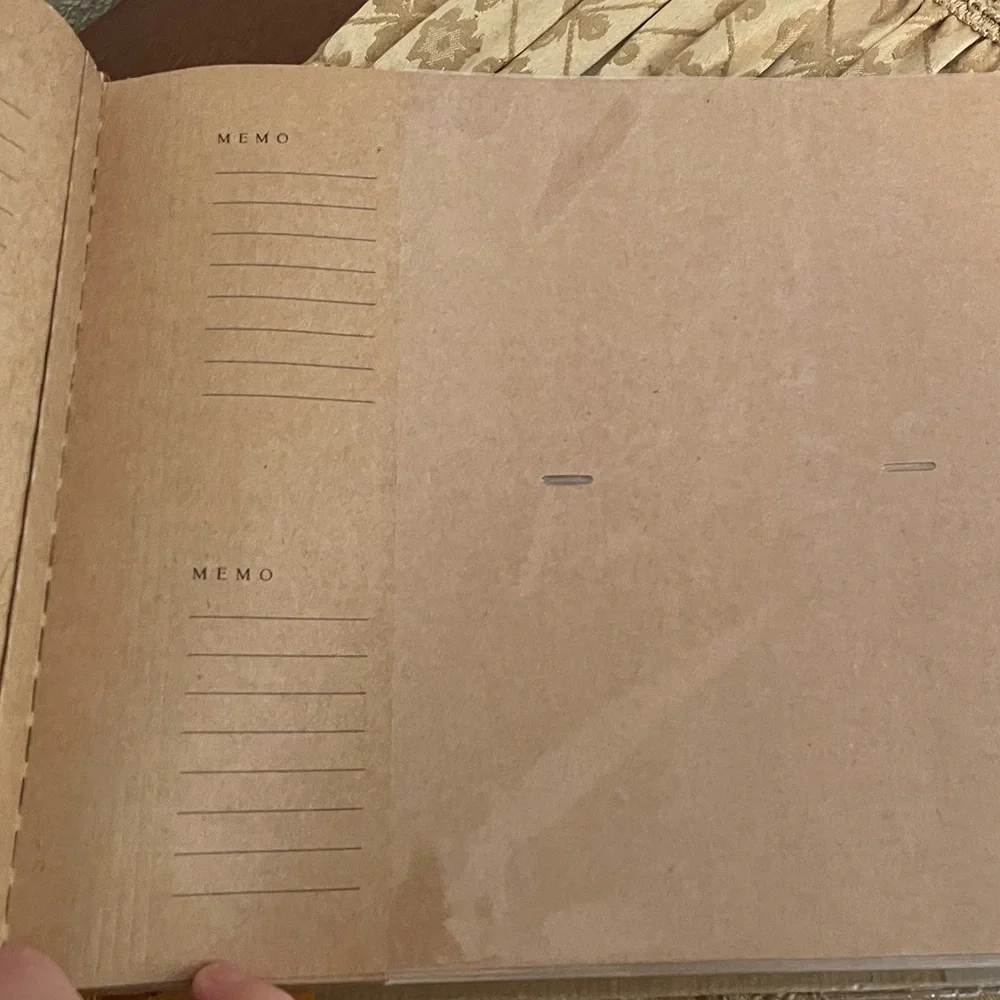 New (laminated removable cover)Vntg Scrapbook, photo album, Memo album, journal.
